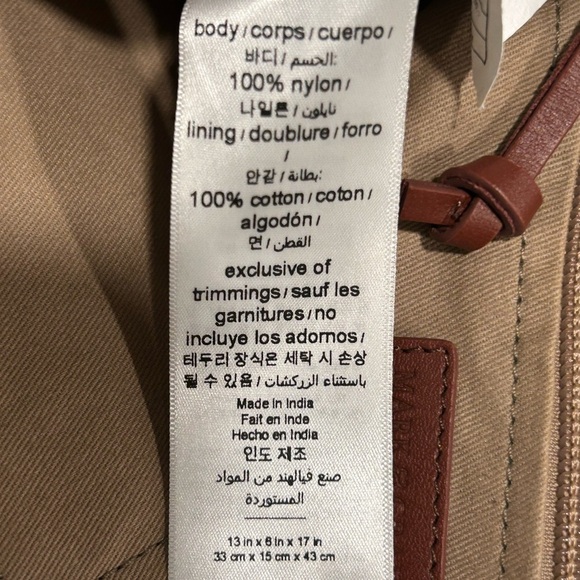 Mark & Graham Maddie Convertible Backpack/ Tote bag, Cream, Gold Hardware main image 6